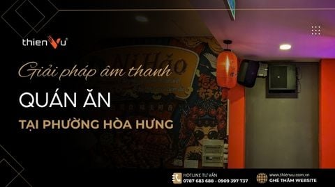 Giải Pháp Âm Thanh Quán Ăn Sumico 6WMT 25 Triệu Tại Phường Hòa Hưng