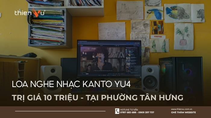 Giao Hàng Cặp Loa Nghe Nhạc Kanto Yu4 Trị Giá 10 Triệu Tại Phường Tân Hưng