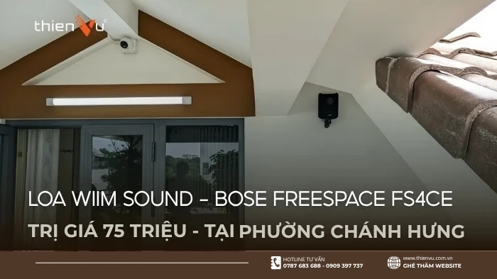 Lắp Đặt Âm Thanh Nhạc Nền Wiim Sound - Bose Freespace FS4CE 75 Triệu