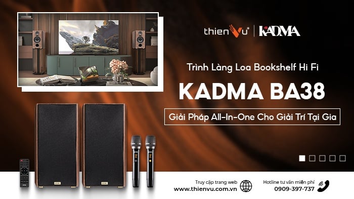 Trình Làng Loa Bookshelf Hi Fi Kadma BA38: Giải Pháp All-In-One Cho Giải Trí Tại Gia