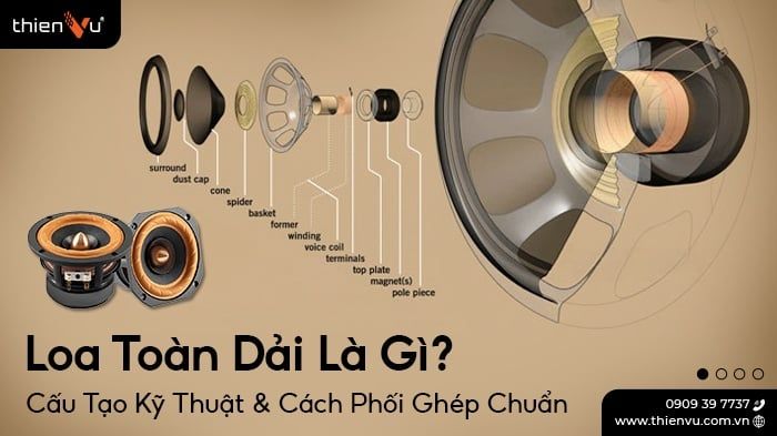 Loa Toàn Dải Là Gì? Cấu Tạo Kỹ Thuật & Cách Phối Ghép Chuẩn