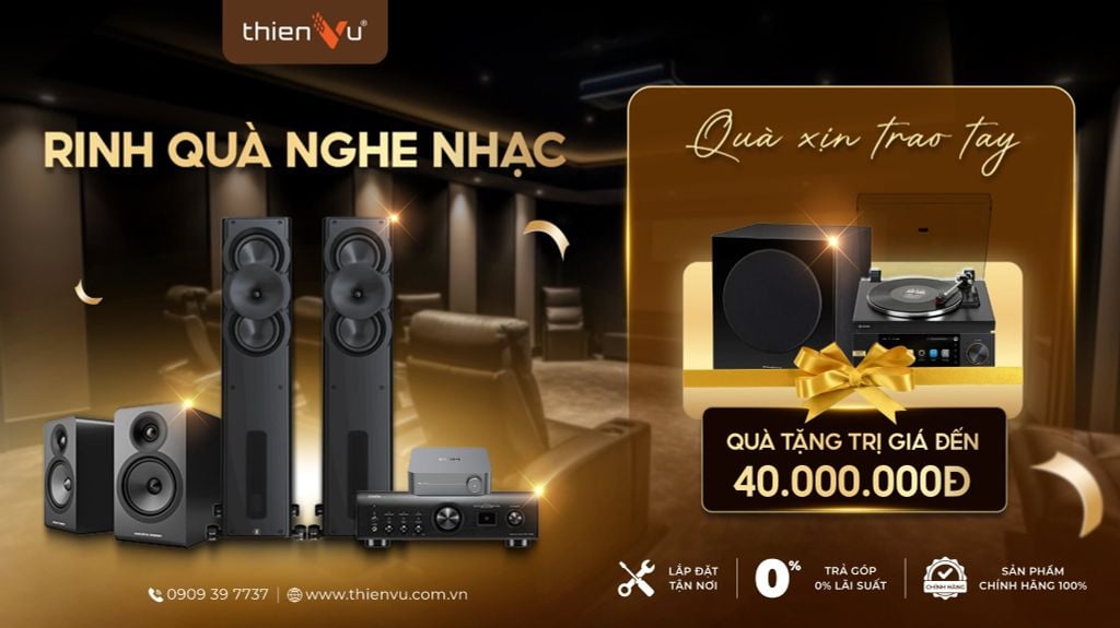 Rinh Dàn Nghe Nhạc Hifi Nhận Quà Trị Giá Gần 40 Triệu