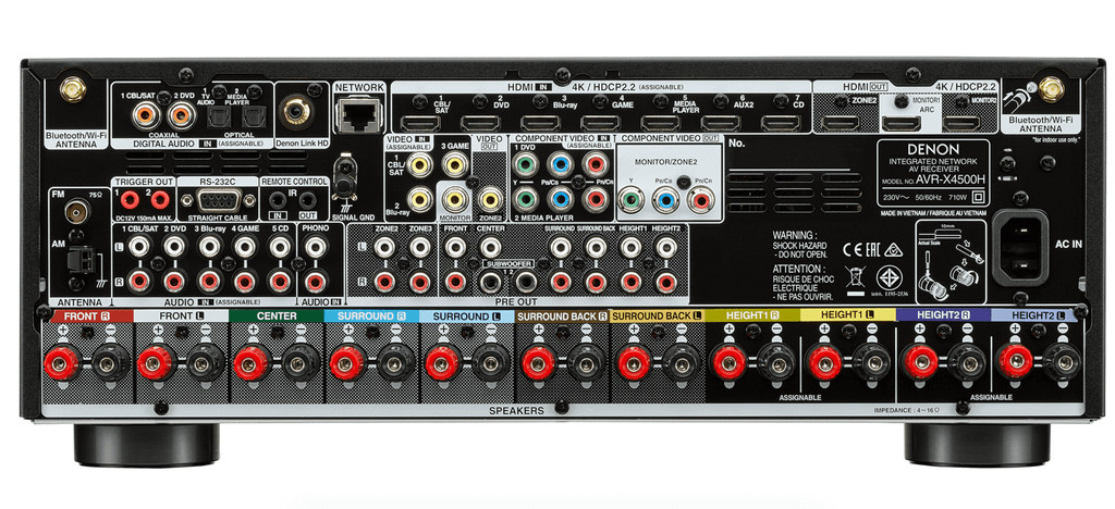 mat sau cua ampli denon 