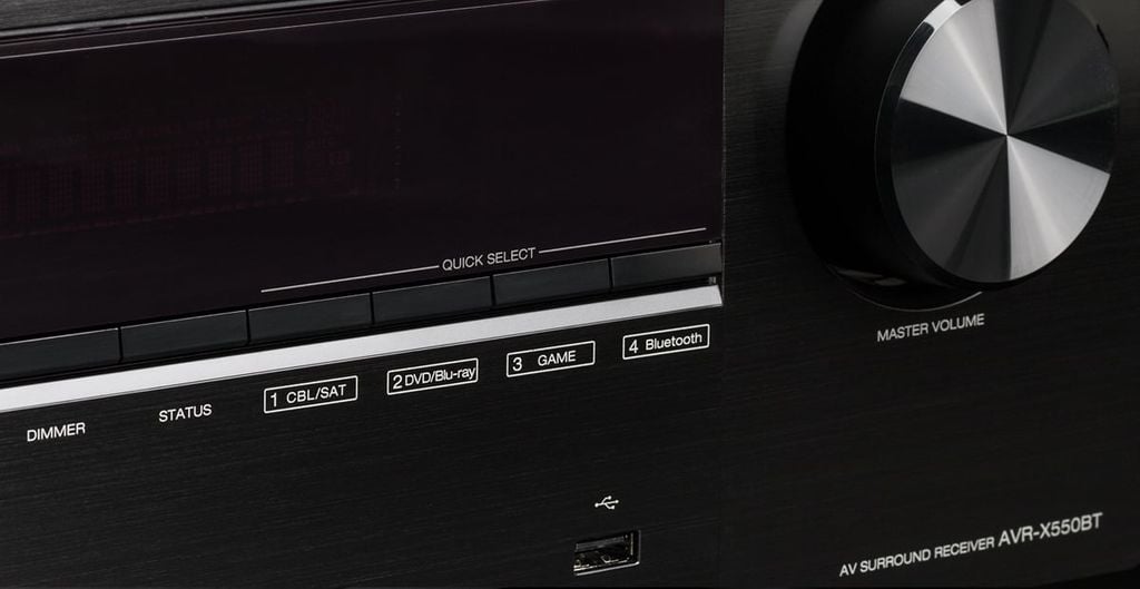amply nghe nhạc xem phim Denon AVR X550BT chính hãng