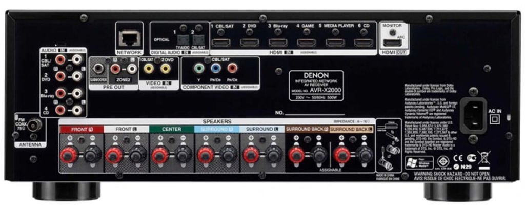 Amply xem phim Denon AVR-X2000