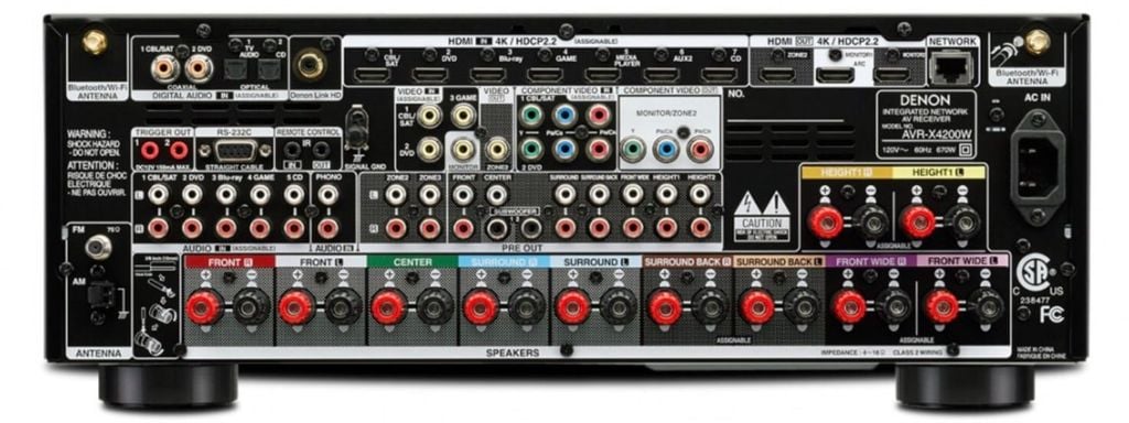 Amply xem phim Denon AVR-X4200W chính hãng 