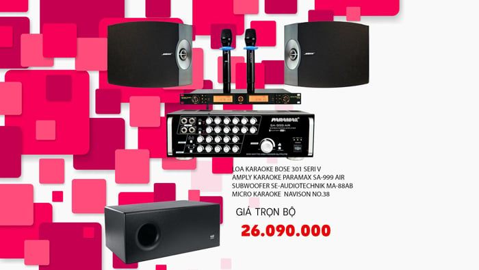 bộ dàn karaoke tva 61