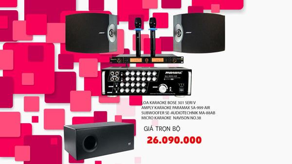 Bộ dàn karaoke TVA 61