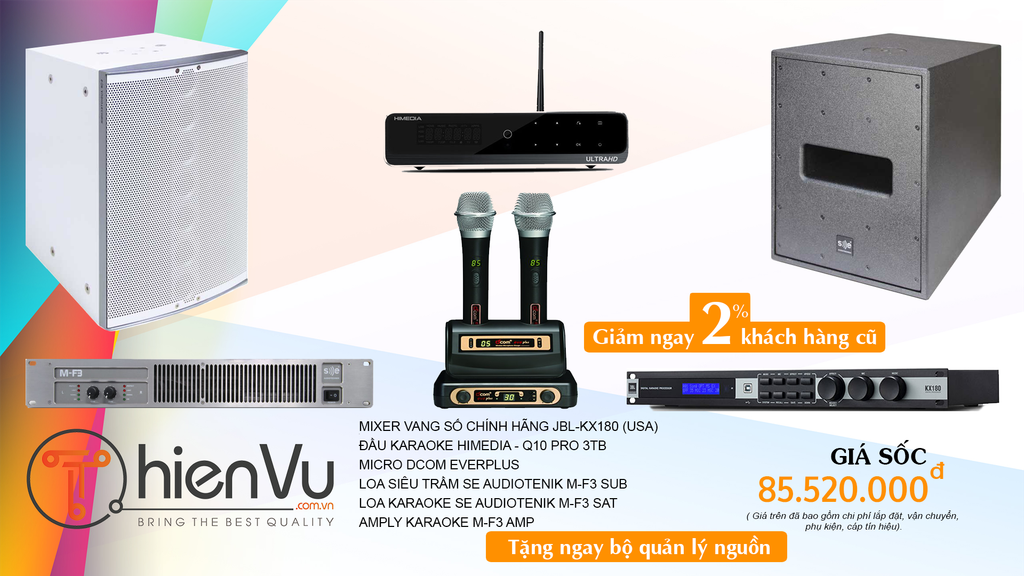 bộ dàn karaoke gia đình trọn gói giá tốt