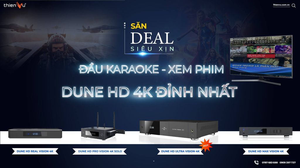 dau karaoke dune hd 4k ket noi dan karaoke cho tet