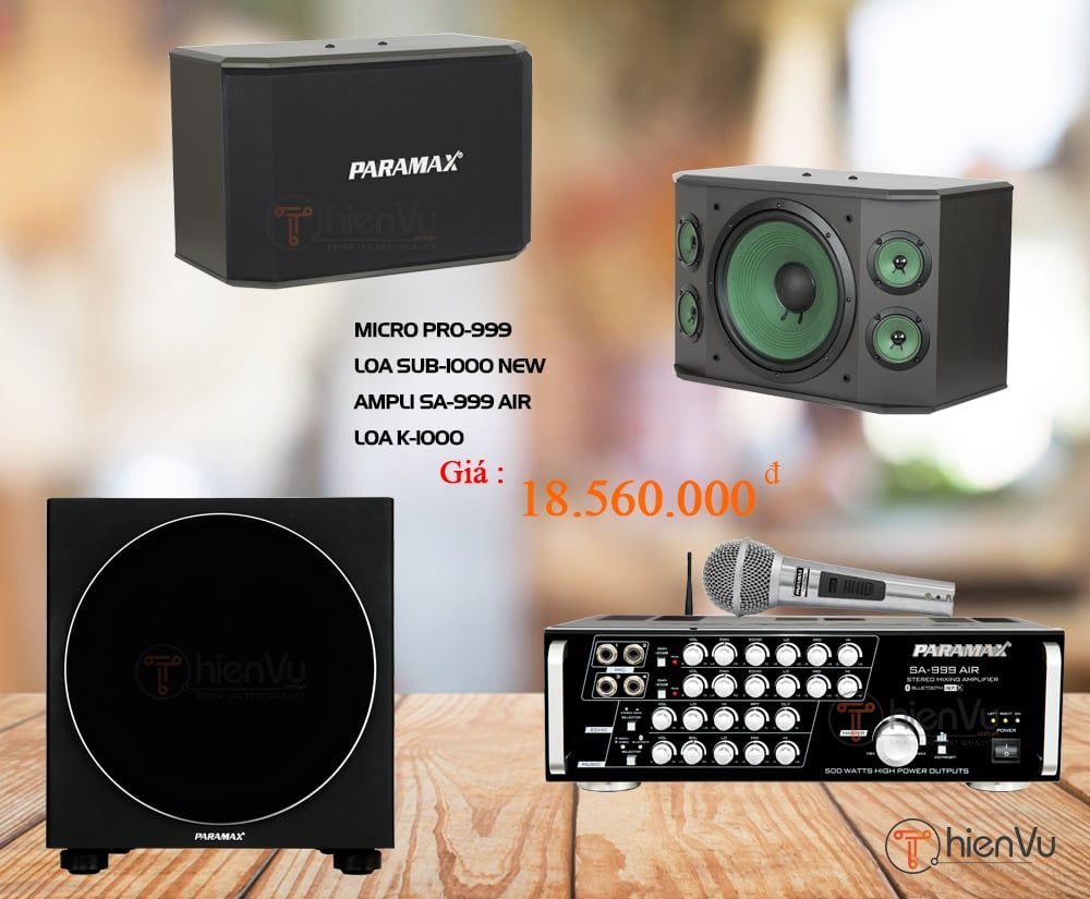 dàn karaoke paramax chính hãng