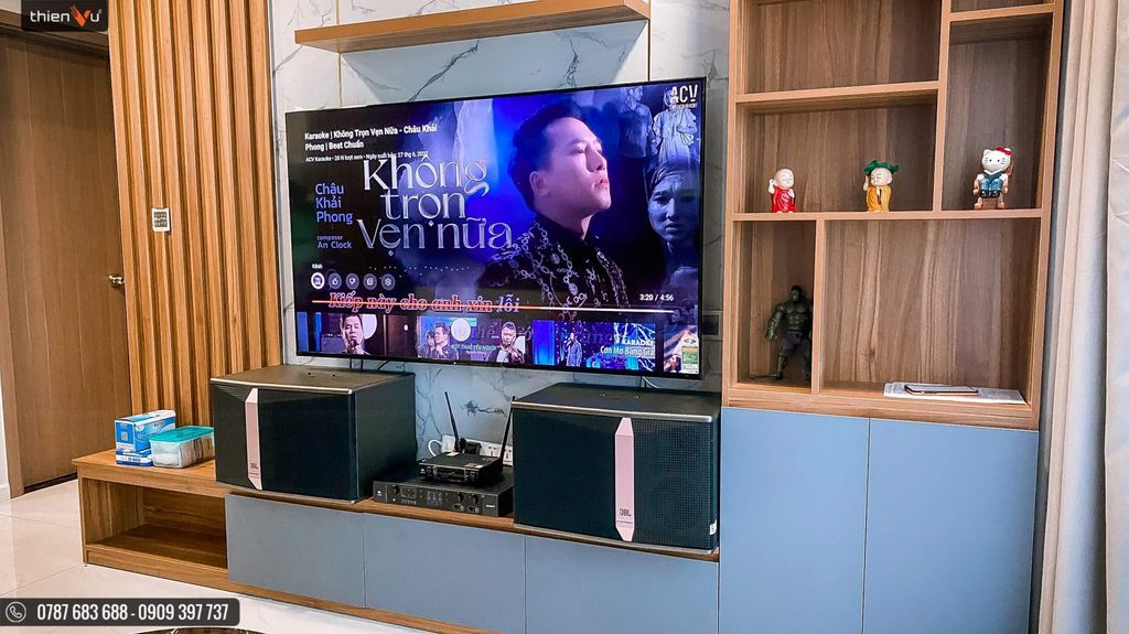 lap dan karaoke tet jbl ki512 mien phi tai thien vu audio