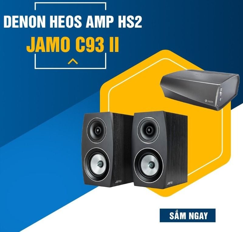 Dàn âm thanh nghe nhạc mini NN93-TV (Loa Jamo C93 II & amply Denon Heos Amp HS2)