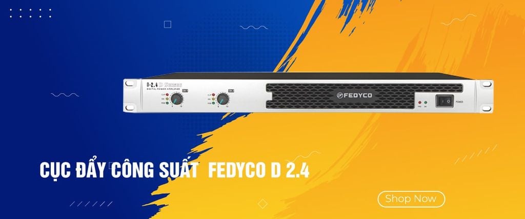 Cục đẩy công suất Fedyco D2.4 series chính hãng