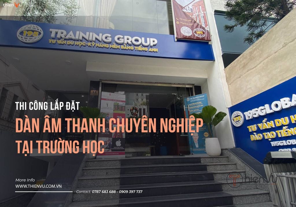 lap dat he thong am thanh truong hoc o san truong