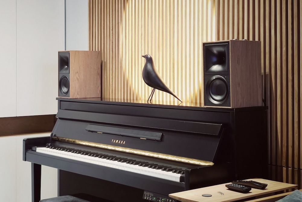 loa bookshelf active klipsch the fives