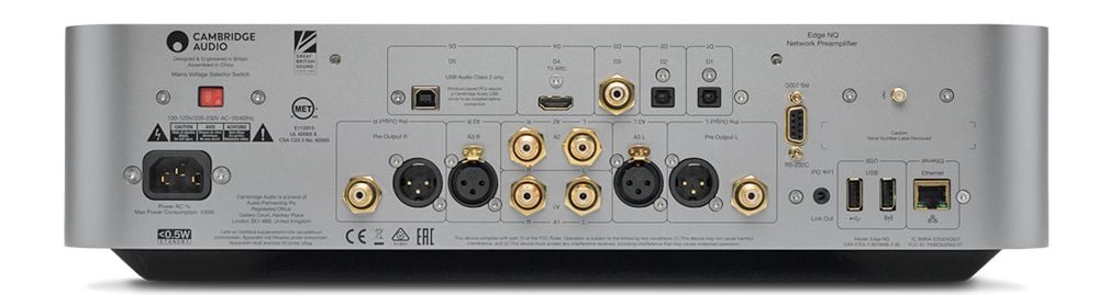 mặt sau DAC Cambridge Audio Edge NQ Chính Hãng