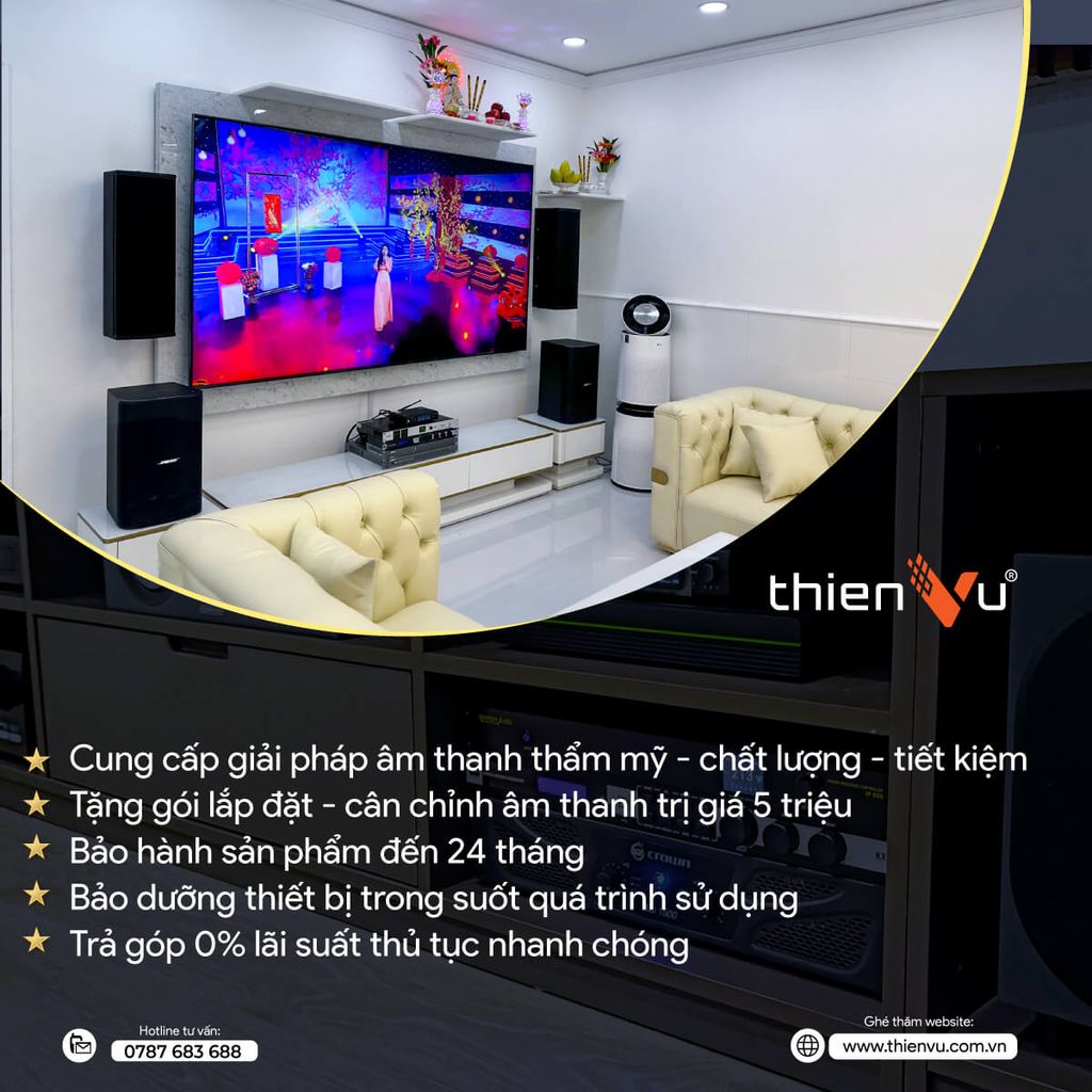 mua dan karaoke chinh hang nhieu uu dai tai thien vu audio