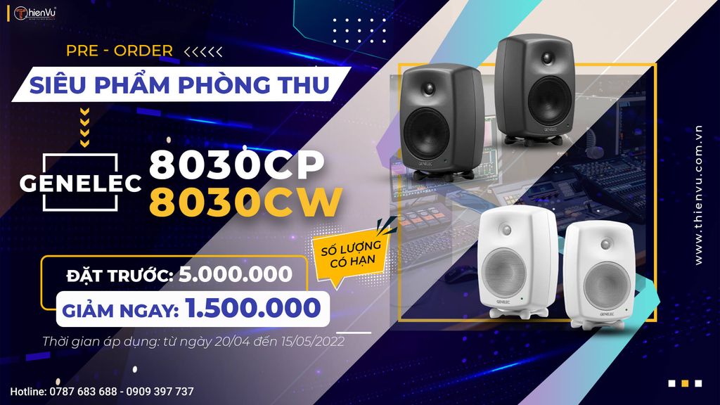 chuong trinh khuyen mai cho loa Genelec 8030CW