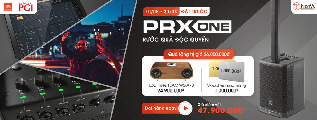 sự kiện tặng quà khủng loa jbl prx one