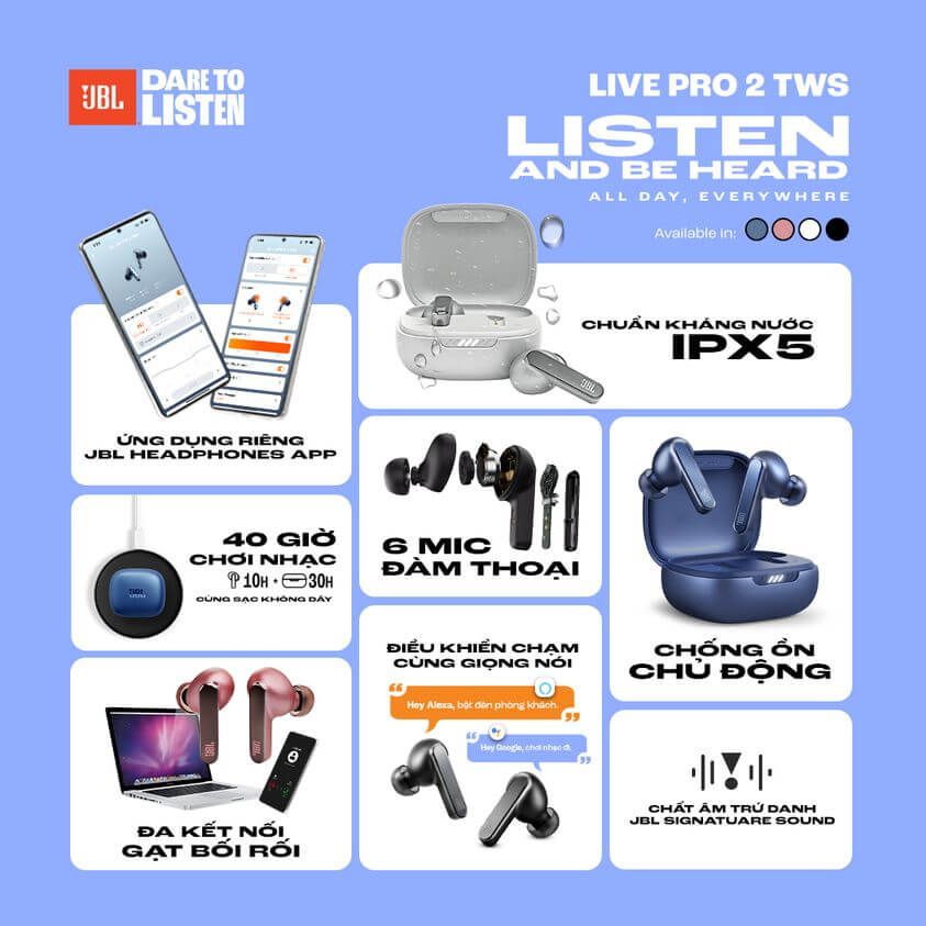 tai nghe chinh hang moi nhat jbl live pro 2 tws gia tot