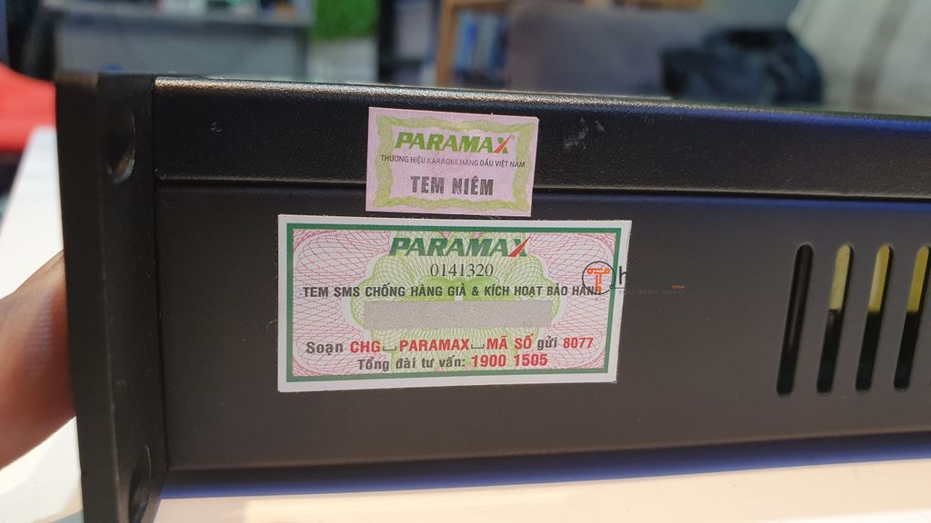 tem bảo hành paramax pro mx 320