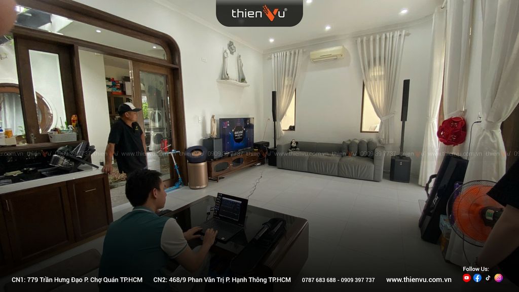 thi-cong-lap-dat-dan-loa-karaoke-electrovoice-evolve-50-chinh-hang