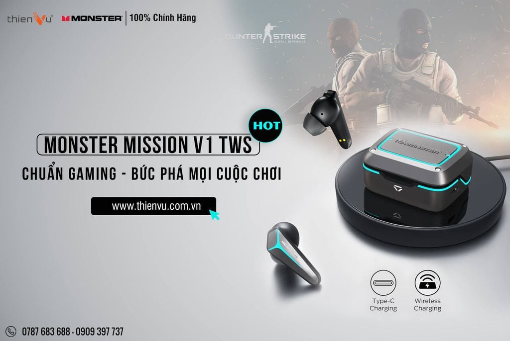 thiet-ke-hien-dai-cua-tai-nghe-bluetooth-monster-mission-v1-TWS