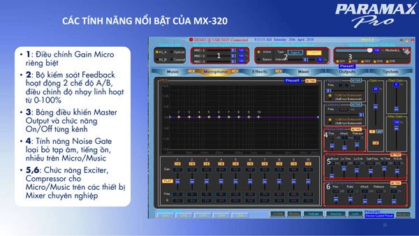 đánh giá vang số Paramax mx 320