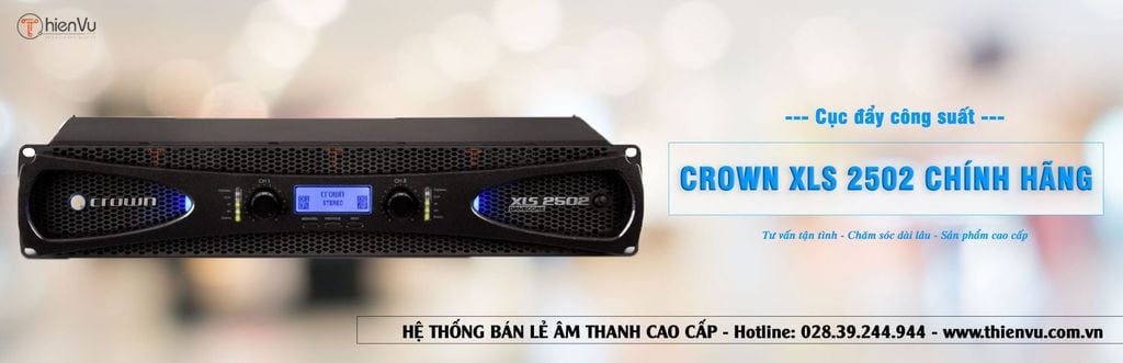 Cục đẩy công suất CROWN XLS 2502 Chính hãng