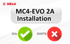 Dos and don’ts when installing MC4-Evo 2A connectors