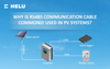 Why is RS485 communication cable commonly used in PV systems?
