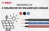 The meanings behind the 3 colors of DC SOLARFLEX cables in PV systems