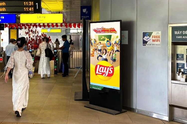 Quảng cáo tại HCMC Metro