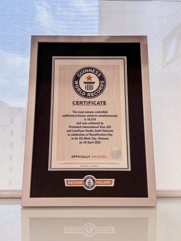 Chứng nhận Kỷ lục Guinness Thế Giới