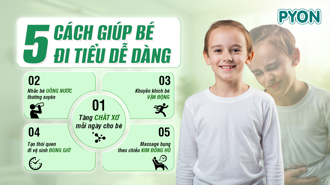 Vì Sao Trẻ Hay Bị Táo Bón? 5 Cách Giúp Bé Đi Tiêu Dễ Dàng Hơn