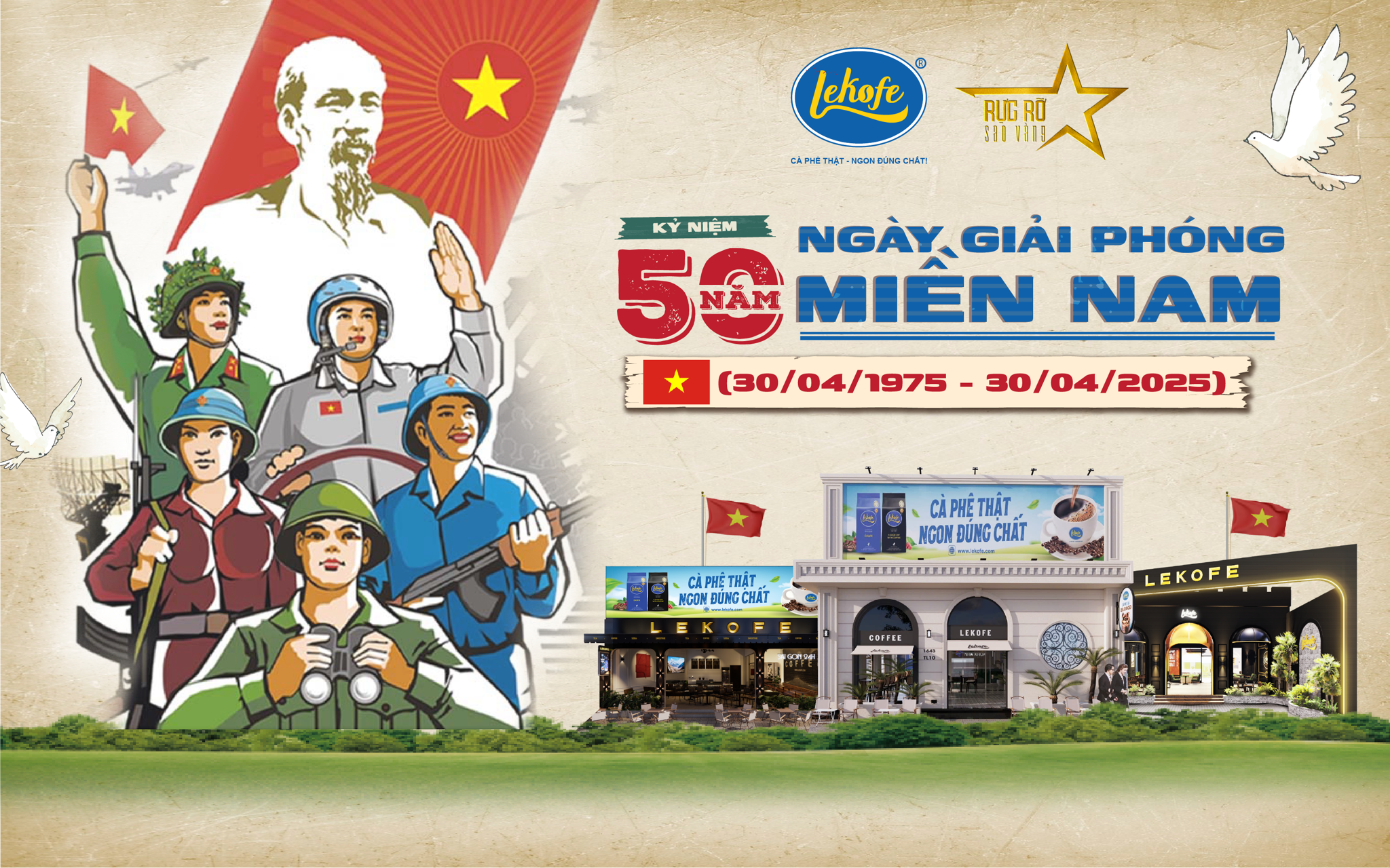 Rực Rỡ Sao Vàng | Phát hiện quán cà phê nên đến một lần trong dịp 30/04