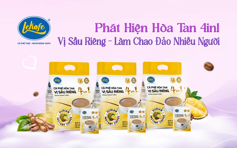 Phát hiện Cà phê 4in1 Vị Sầu Riêng – Hương Vị Làm Chao Đảo Nhiều Người