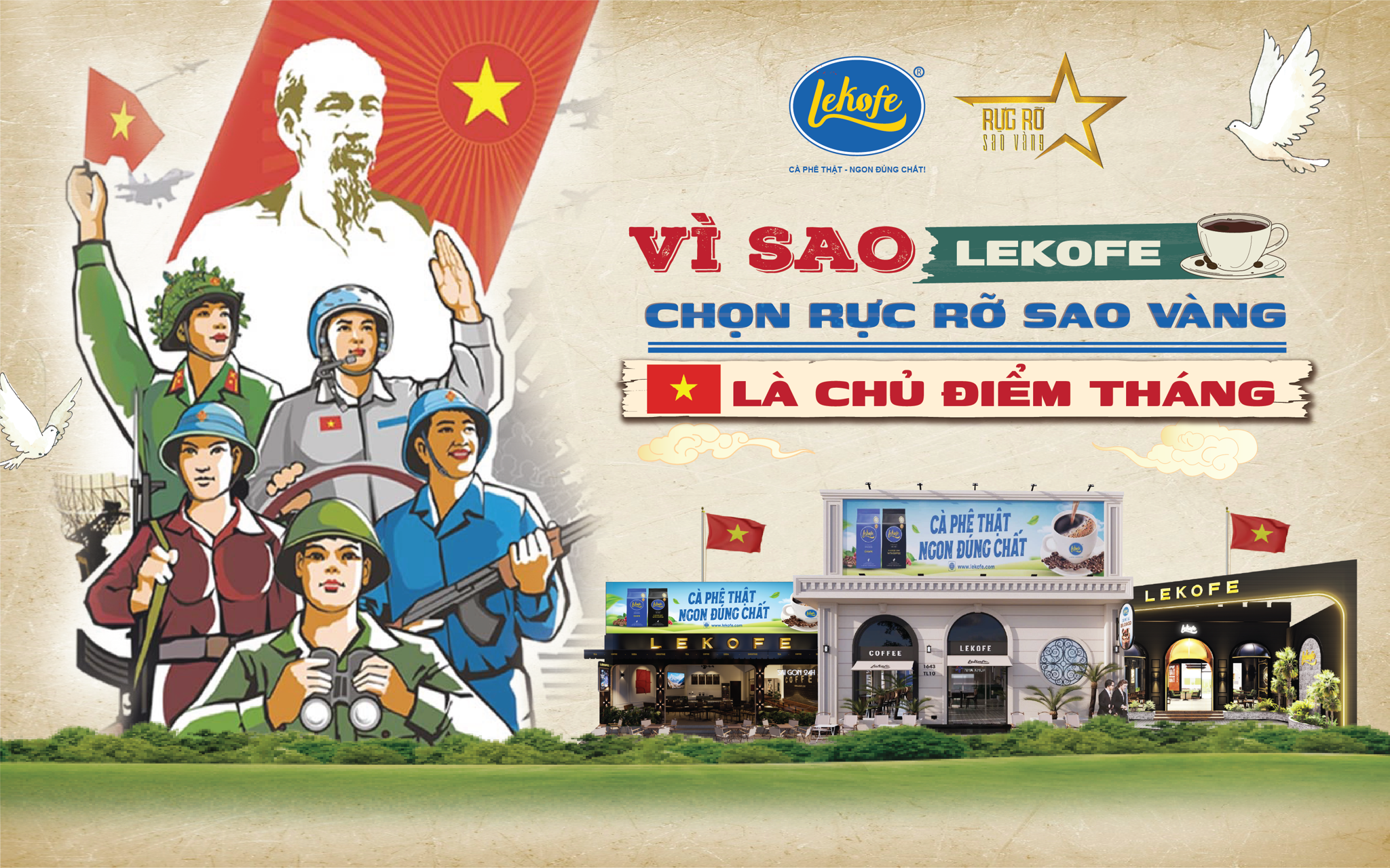 30 Tháng 4 – Vì Sao Lekofe Chọn “Rực Rỡ Sao Vàng” Là Chủ Điểm Tháng?