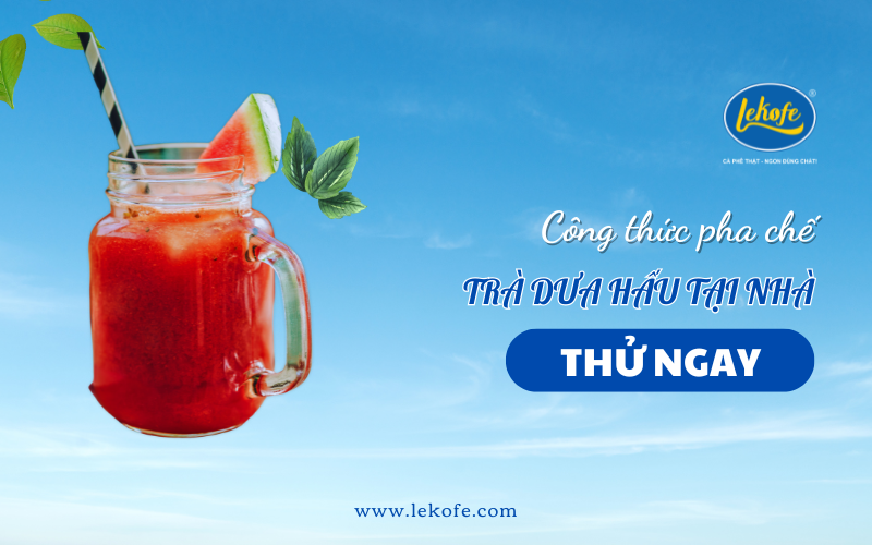 Cách Làm Trà Dưa Hấu Thanh Mát, Giải Nhiệt Ngày Hè (Kèm video)