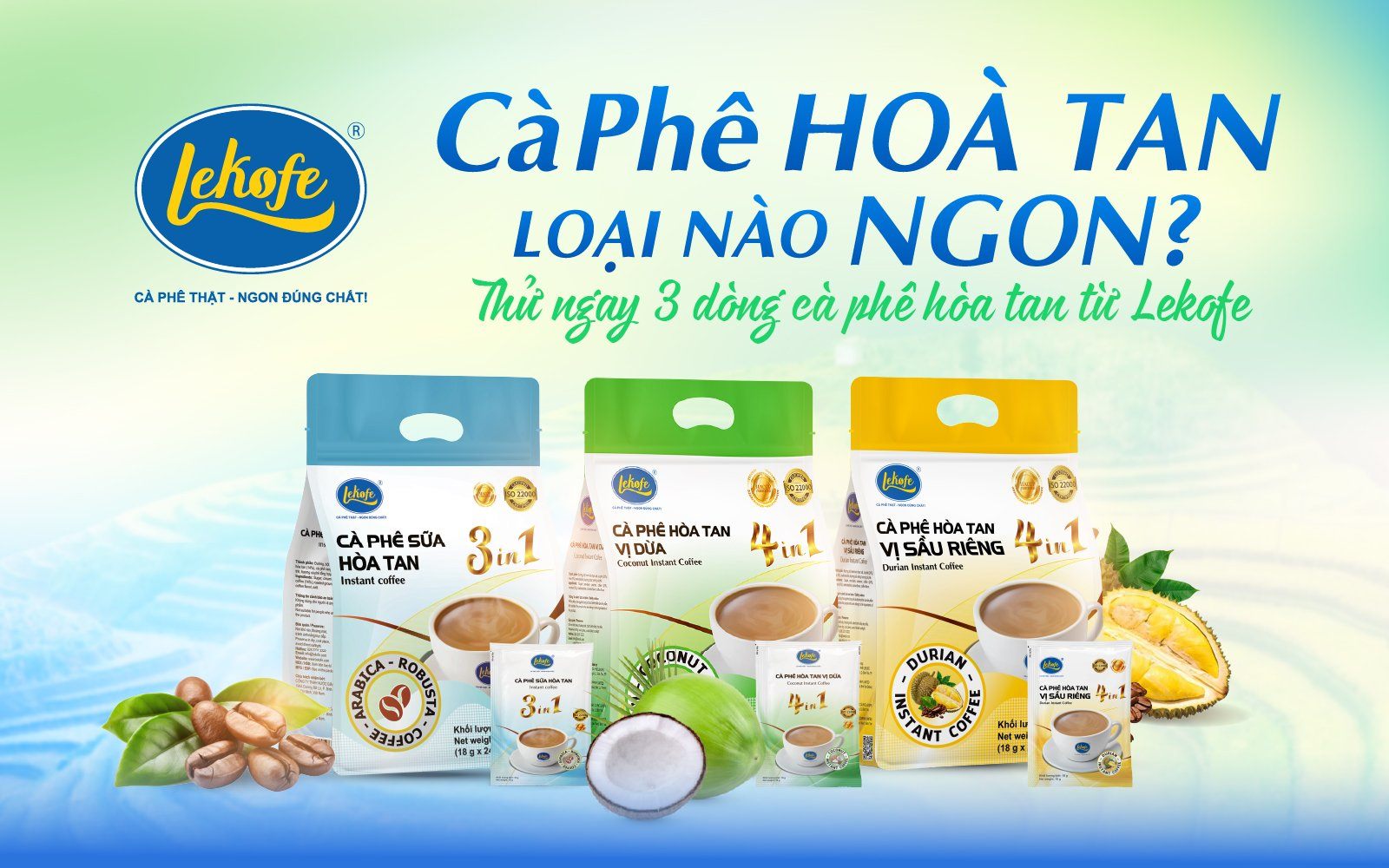 Cà Phê Hòa Tan Loại Nào Ngon? Thử Ngay 3 Dòng Cà Phê Hòa Tan Từ Lekofe