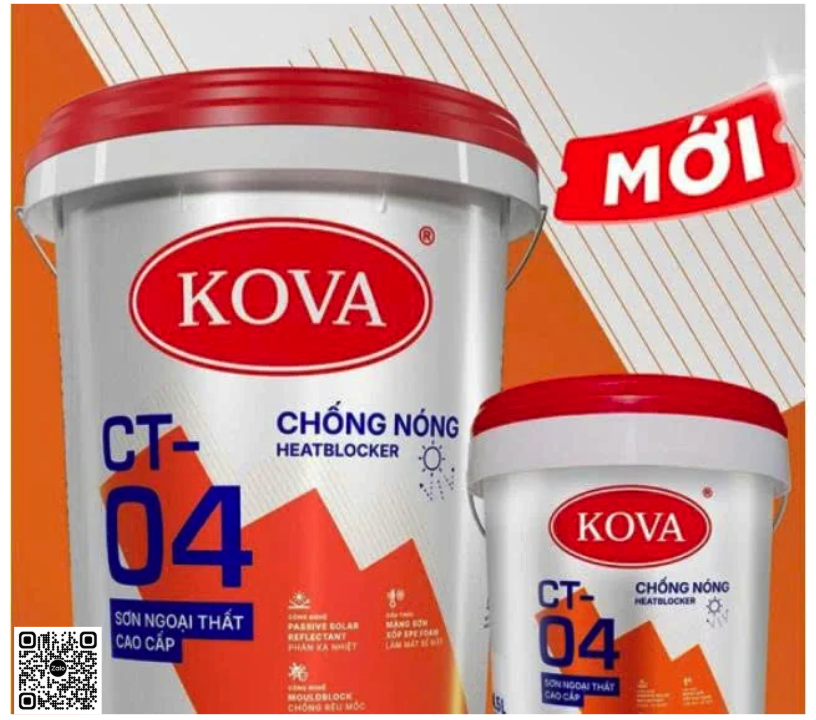 SƠN CHỐNG NÓNG KOVA CT-04- GIẢI PHÁP GIẢI NHIỆT