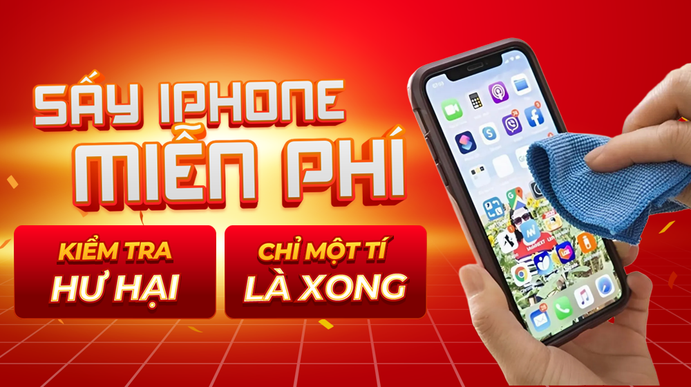 Sấy iPhone vào nước miễn phí - Chỉ một tí là xong!