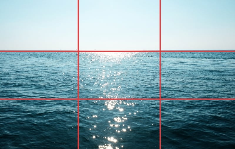 Đường chân trời bố cục 1 phần 3