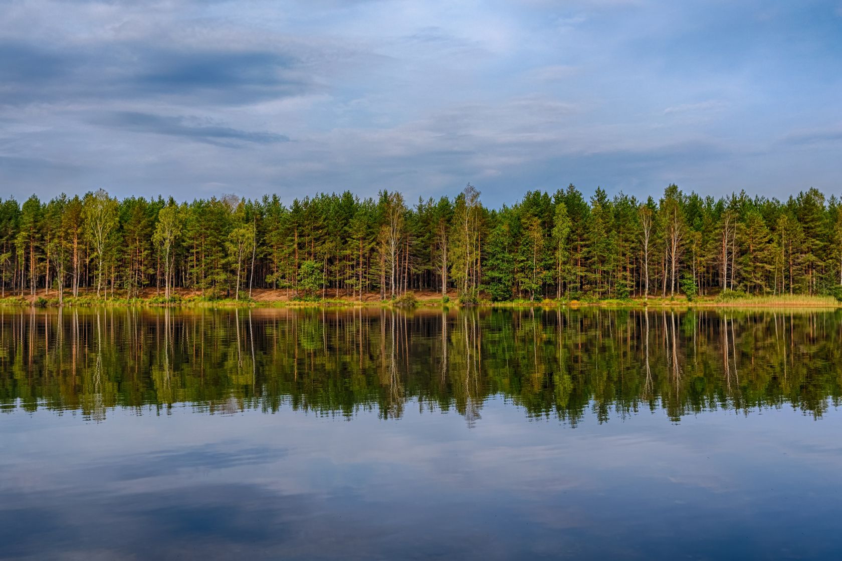 Tính đối xứng ngang được sử dụng trong các bức ảnh phong cảnh