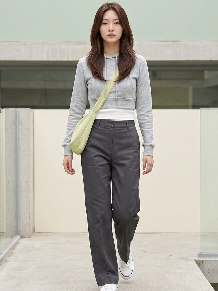Hoodie ôm form: món cứu tủ đồ cho ngày chuyển mùa thất thường