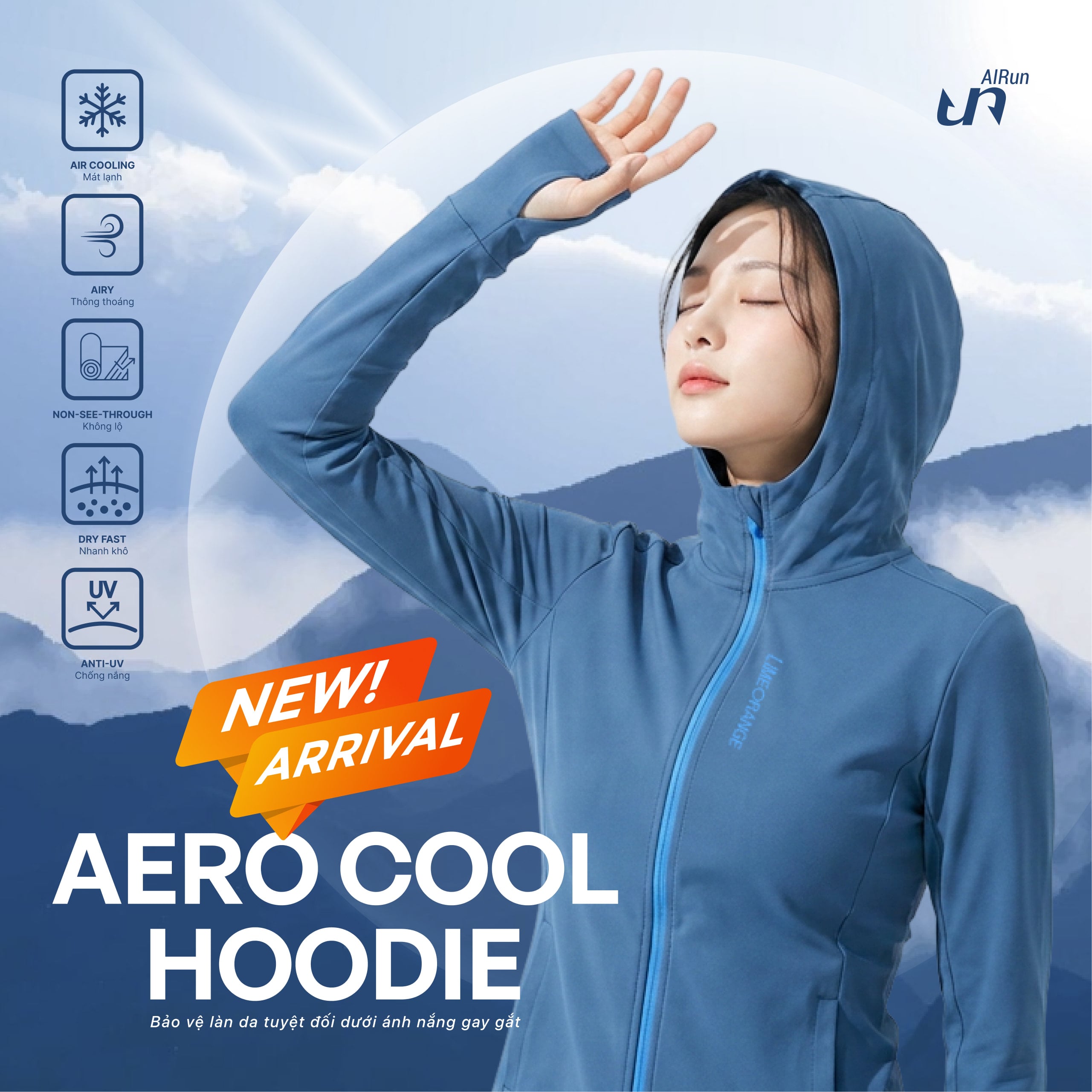  Aerocool Hoodie LIMEORANGE