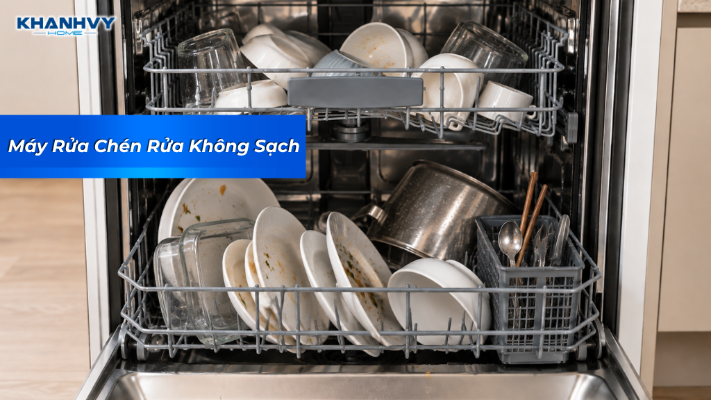 Kiểm tra máy rửa chén rửa không sạch do bộ lọc, tay phun, nước cấp hoặc cách sắp xếp chén đĩa chưa phù hợp