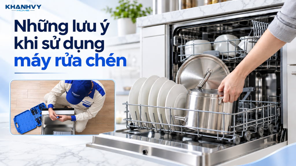Tổng hợp những lưu ý khi sử dụng máy rửa chén giúp thiết bị hoạt động ổn định, hạn chế lỗi và kéo dài tuổi thọ máy
