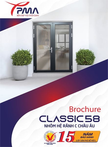 Brochure Nhôm PMA Hệ Classic 58